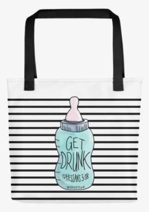 Get Drunk Baby Bottle Tote Bag - J Brand - Maglia Harper In Cotone - Donna