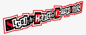 Steal The Hearts Of Corrupt Adults - Phantom Thieves Logo Png