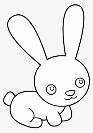 Bunny Clipart Black And White - Cute Bunnies In Black And White