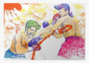 Póster Boxeo Duelo • Pixers® - Drawing