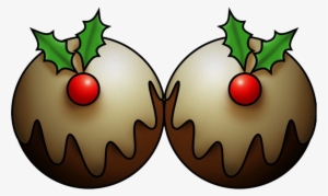 Figgy Pudding Clipart - Christmas Food Clip Art