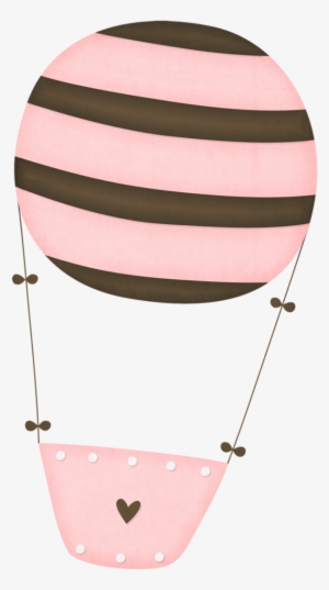 Hot Air Balloon Clipart Light Pink - Dibujo Globo Aerostatico Png