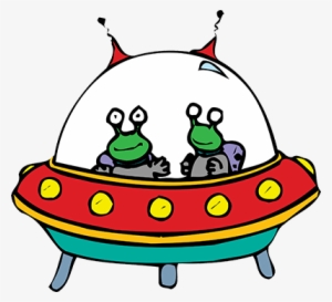 Alien-spaceship - Cartoon Aliens In Spaceships