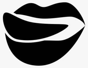 Foodilicious Logo Of Mouth Lips With Tongue Comments - Icono Labios Lengua