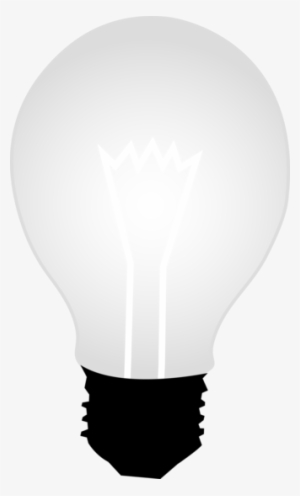 Bulb Clipart Simple - White Light Bulb Png