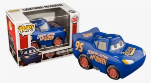 Lightning Mcqueen Blue Pop Vinyl Figure - Funko Pop! Disney Cars 3 Fabulous Lightning Mcqueen