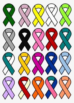 Breast Cancer Awareness Ribbon Pink Ribbon - All Cancer Ribbons Png