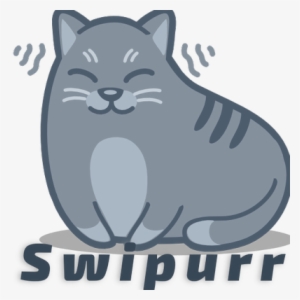Swipurr Cat Gallery - Cat Purr Cartoon