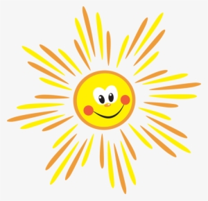 Sun Smiling Flower Clipart Funnypictures Png Sun Smiling - Солнышко Анимация На Прозрачном Фоне