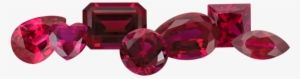 Famous Rubies Group Gemstones Shot