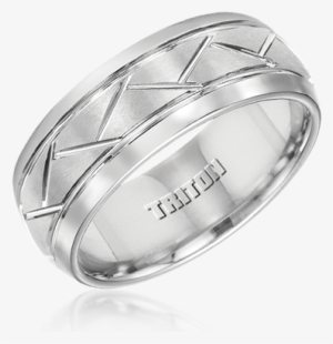 Brand Name Designer Jewelry In Mason, Ohio - Triton White Tungsten Wedding Ring