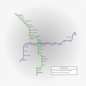 Bangalore Metro Map14 - Bangalore Metro Phase 2 Transparent PNG ...