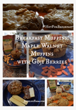 Maple Walnut Muffin With Goji Berries - Chocolate Chip Cookie