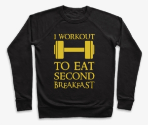 I Workout To Eat Second Breakfast Pullover - Forbidden Fruit Tide Pod Shirt