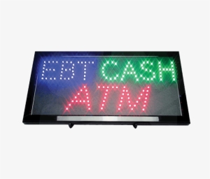 Ebt Cash Atm Lighted Sign - Automated Teller Machine