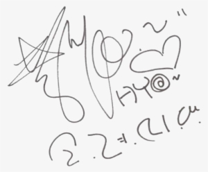 Snsd Taeyeon Autograph Png