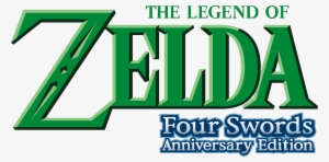 The Legend Of Zelda Four Swords Anniversary Edition - Legend Of Zelda Title Png
