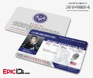 Mutant Registration Act 'x-men' Identification Card - Breakfast Club Inspired Brian Johnson Student Id
