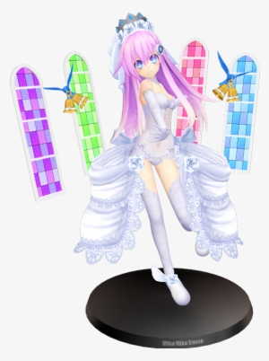 Mmd Purple Sister With Wedding Processor By Chocokobato-d54apei - Hyperdimension Neptunia Figurine Plutia