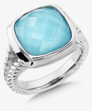 Turquoise Ring In Sterling Silver - Colore Sg