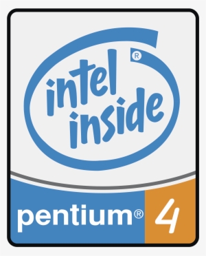 Pentium 4 Processor Logo Png Transparent - Intel Pentium Processor Logo