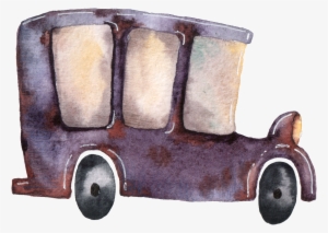 Hand Painted Old Shanghai Period Car Png Transparent - Car