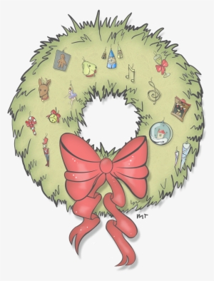 Here Is A Transparent Version Of My Holiday Wreath - Illustration