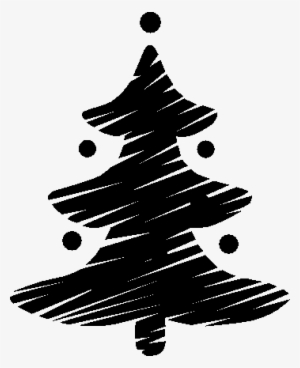 No Clipart - Cute Christmas Tree Silhouettes