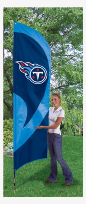 Tennessee Titans Nfl Applique & Embroidered 102" X - Texas Tech Tall Feather Flag