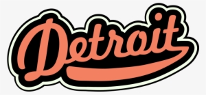 Detroit Retro Style Sign Png Graphic Cave - Retro Text Style Png