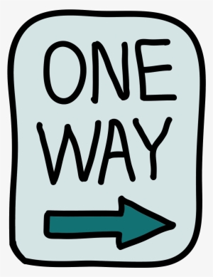 One Way Road Sign Icon