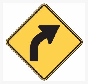 Right Curve Sign Is Used In - Right And Left Turns Coming