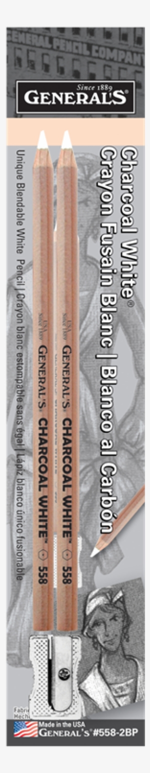 General's 2-pack White Charcoal Pencil Kit With Sharpener