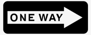 One Way Sign Png - Señal De Transito One Way