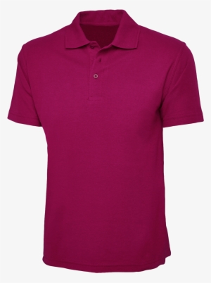Plain Fuchsia Pink Polo Shirt - Pánská Polokošile