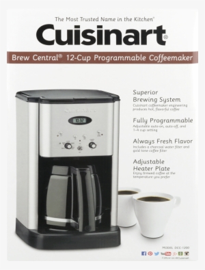 Cuisinart Brew Central® 12-cup Programmable Coffeemaker, - Cuisinart Coffee Maker #4 Cone