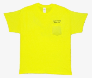 Men's Safetee Green Shirt W/pocket - T Shirt Yellow