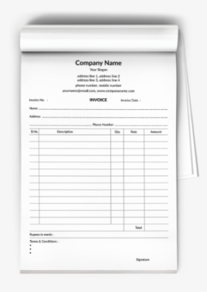 Software Company Bill Book Design - Book