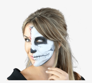 Halloween Look Ripped Skull - Cosmetics