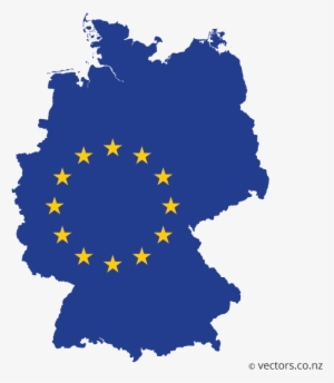 Eu Flag Vector Map Of Germany - Germany Map Vector