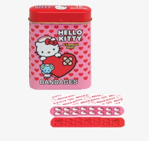 Hello Kitty Heart Bandages Tin For Fresh Candy And - Hello Kitty Heart Bandages By Boston America