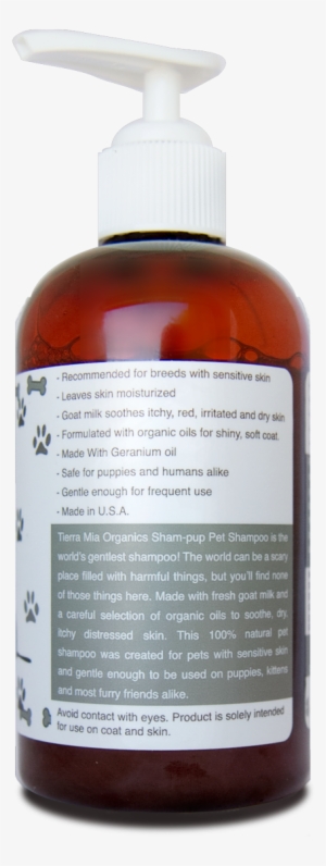 Tierra Mia Organics Pet Shampoo Back Side - Pet