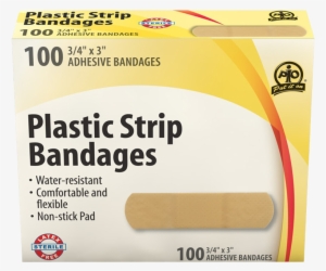 Plastic Strip Bandages - Fabric Strip Bandages