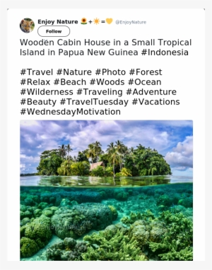 Wooden Cabin House In A Small Tropical Island In Papua - Poster