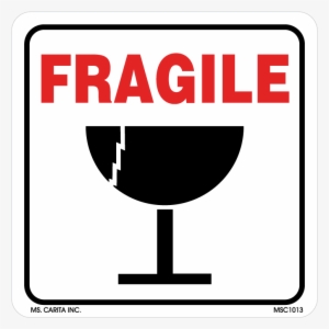 4 Inch X 4 Inch, - Fragile Glass