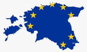 Flag-map Of Est Eu - Estonia Svg