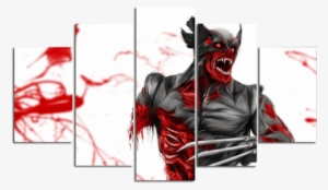 Five Piece Set - Painting Wolverine