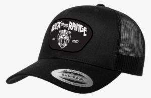 Rock On The Range Lion Crest Trucker Hat - Flexfit/yupoong 6606,6606t Retro Trucker Hat (black)