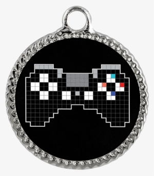 Pixel Art Playstation Gaming Fan Deco Coin Necklace - Necklace