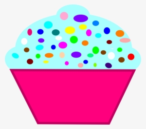 Cupcake Pink, Blue Frosting Svg Clip Arts 600 X 529